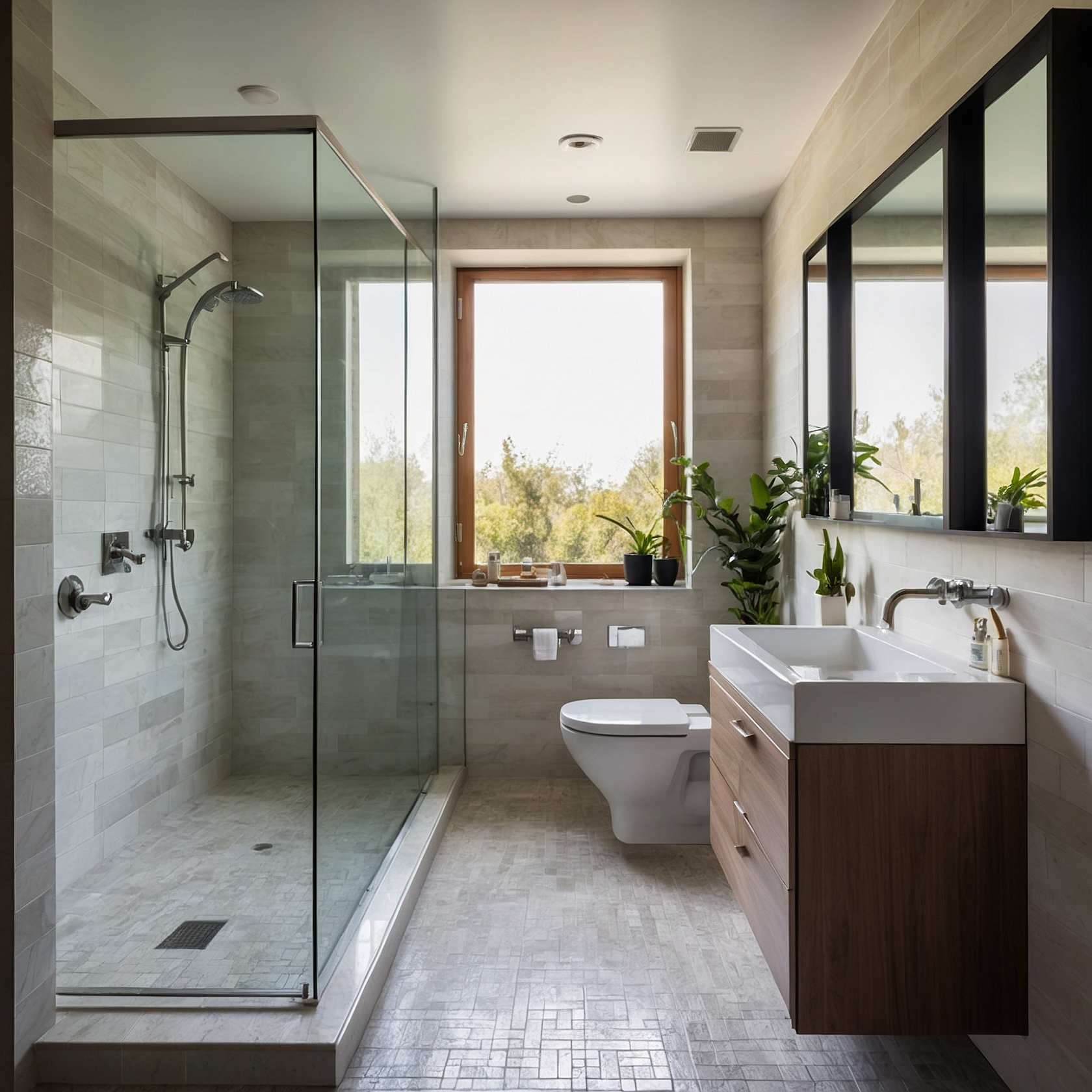 Immobilienfotografie Berlin – modernes Tageslicht Badezimmer