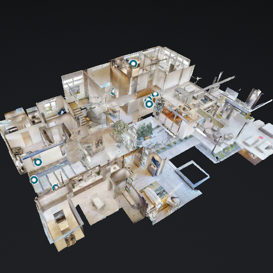 Screenshot einer virtuellen 360°-Tour eines Einfamilienhaus für Immobilienpräsentationen