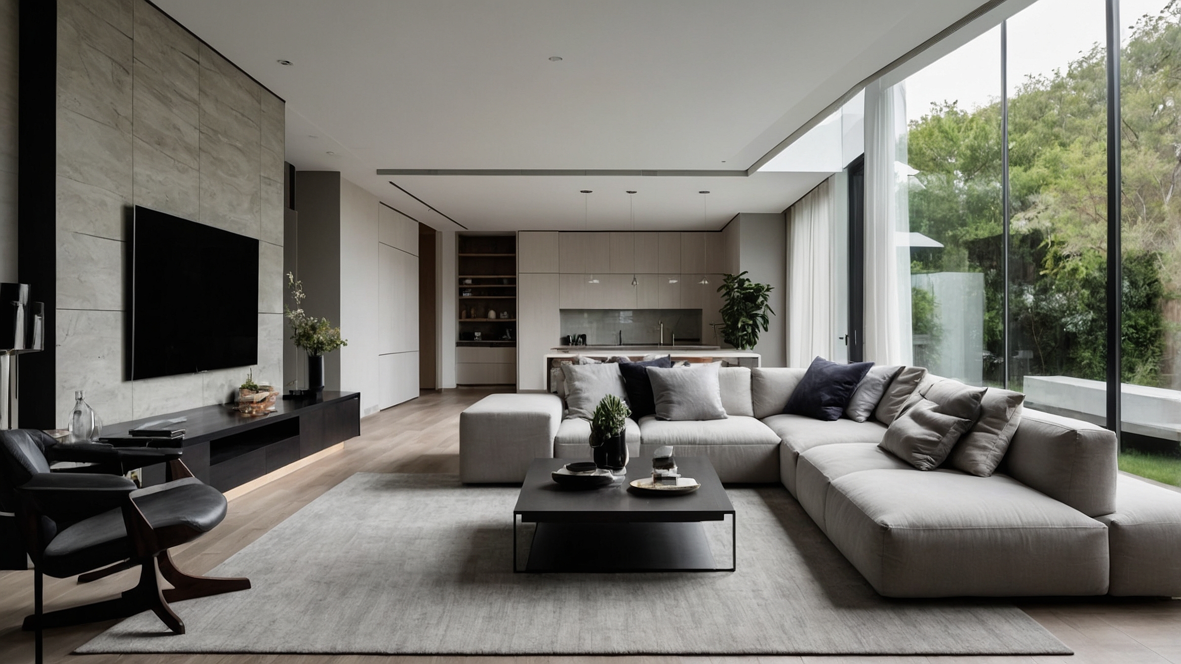 Immobilienfotografie Brandenburg – geräumiges und modernes Wohnzimmer